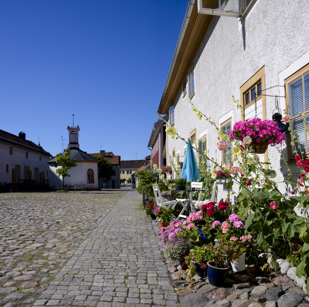 Kullerstensgator i Söderköping