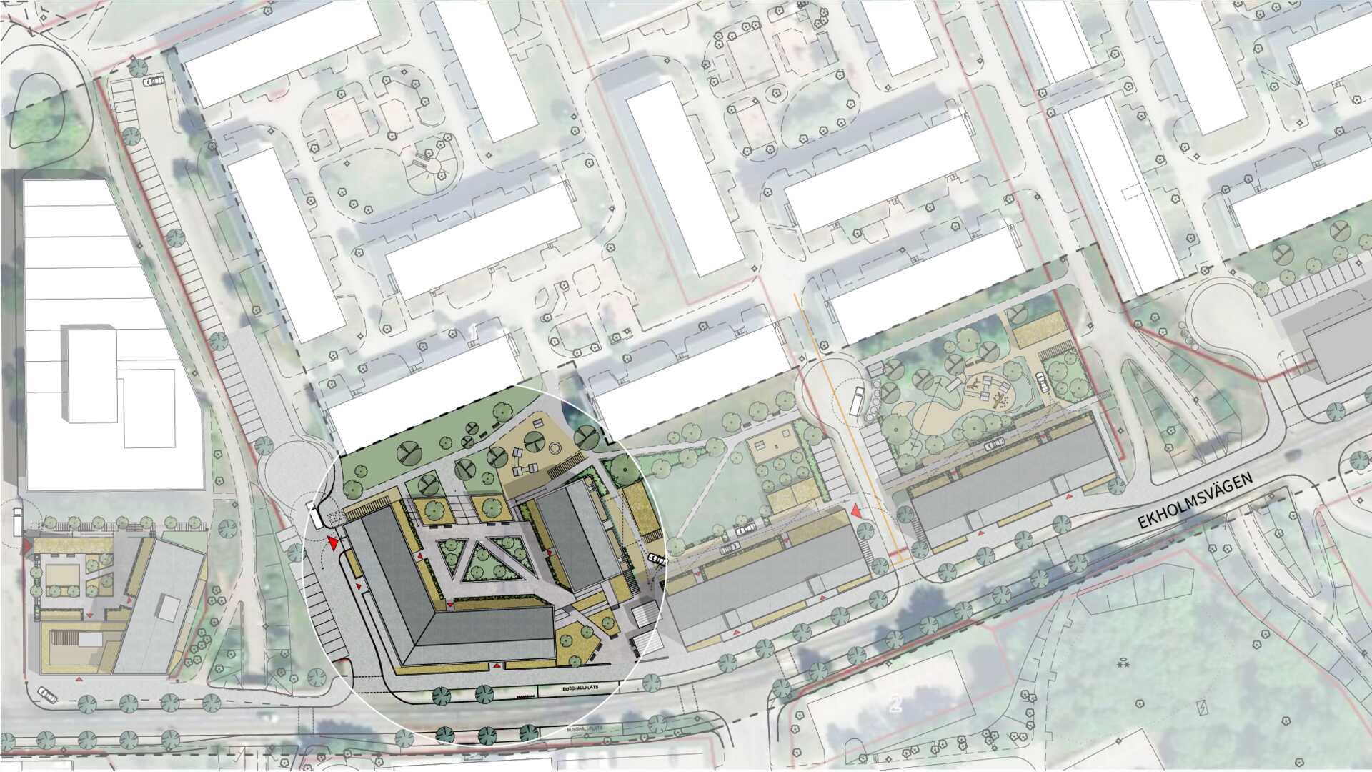 Situationsplan Bonum Brf Korkeken