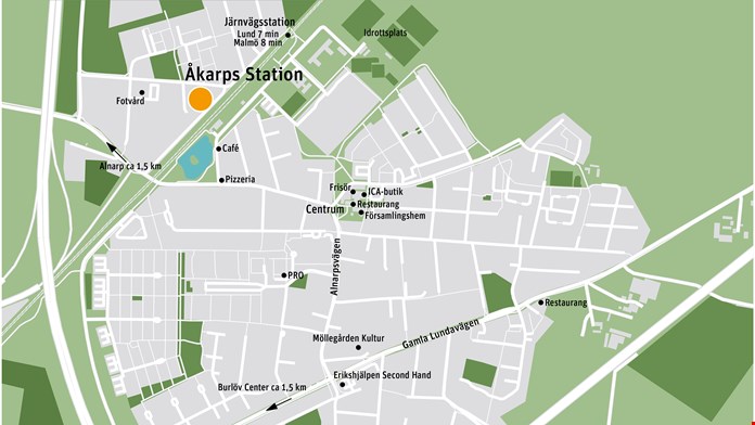 Åkarp station karta